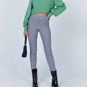 Iggy Gingham Pants Black/White